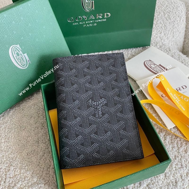 Goyard Grenelle Passport Cover Jet Black 2026 GY6103 (BI-260331118)