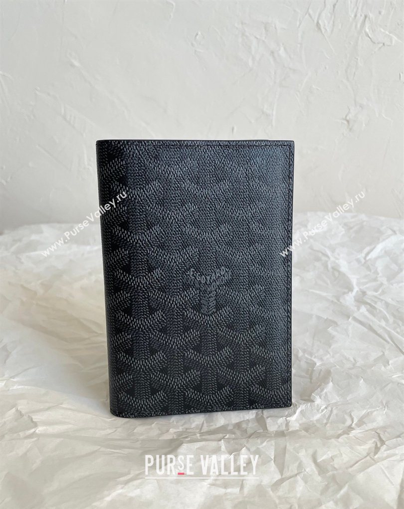 Goyard Grenelle Passport Cover Jet Black 2026 GY6103 (BI-260331118)