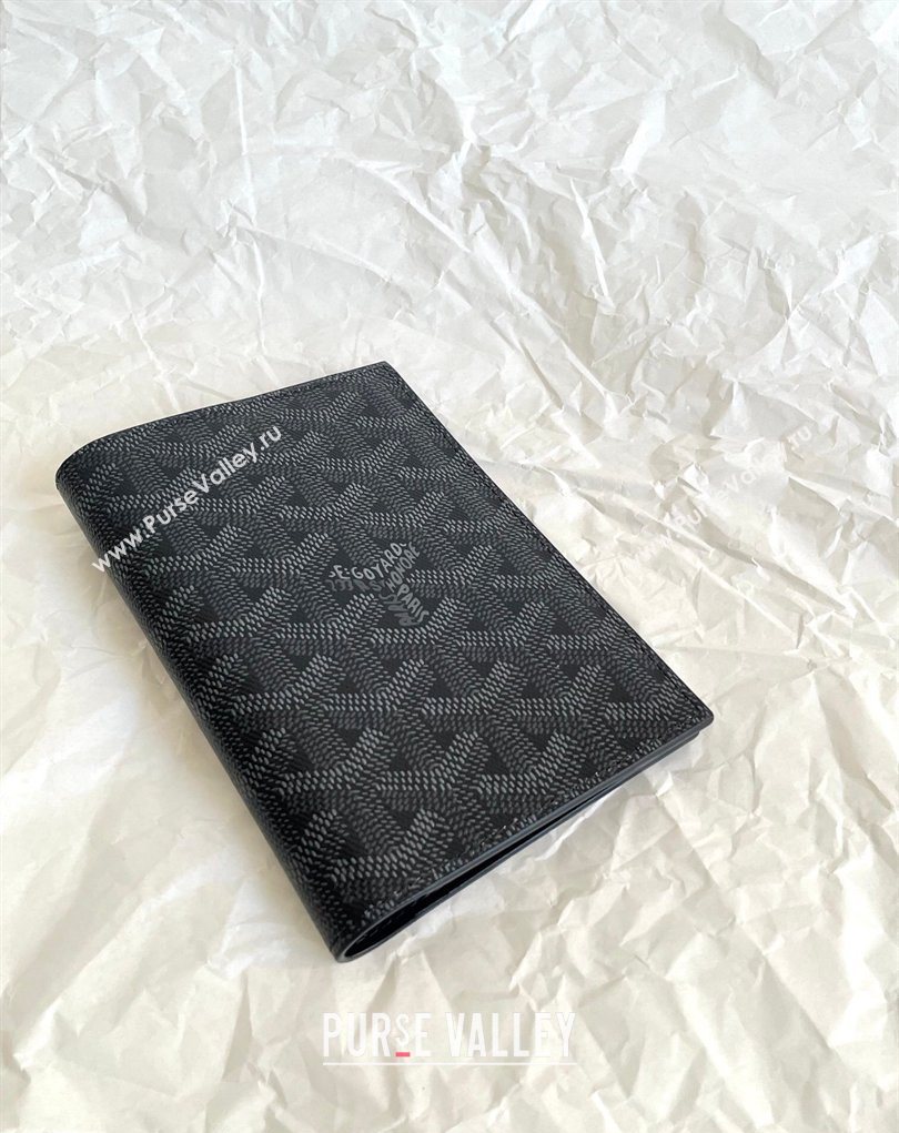 Goyard Grenelle Passport Cover Jet Black 2026 GY6103 (BI-260331118)