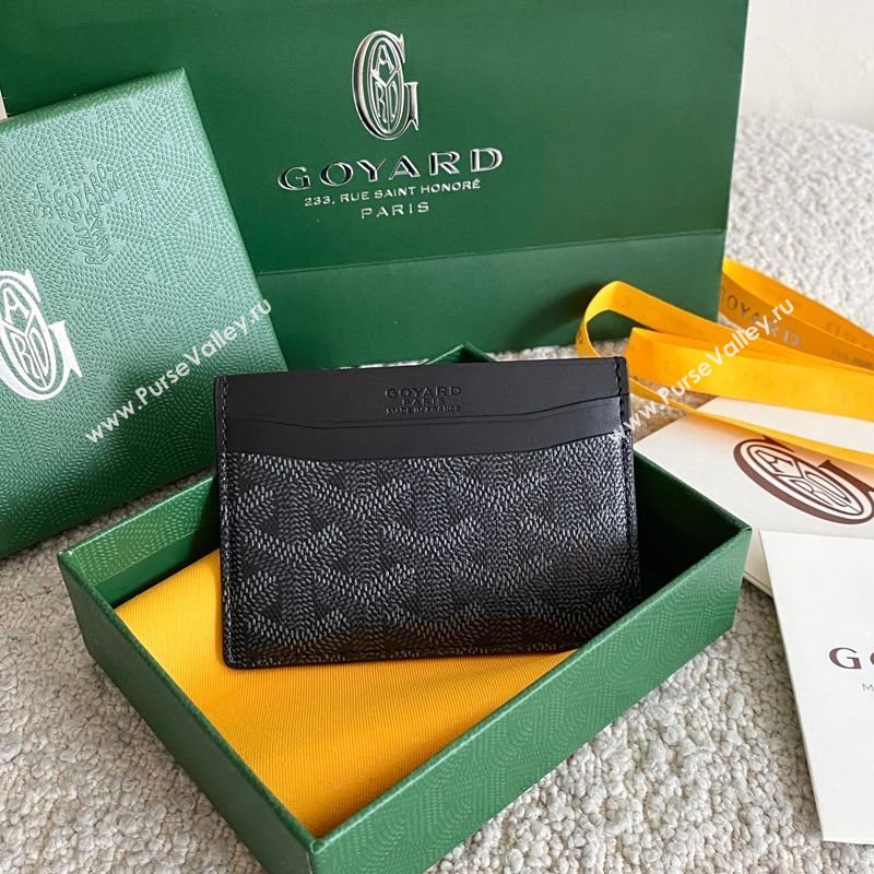 Goyard Saint-Sulpice Card Case Wallet Jet Black 2026 GY6030 (BI-260331120)