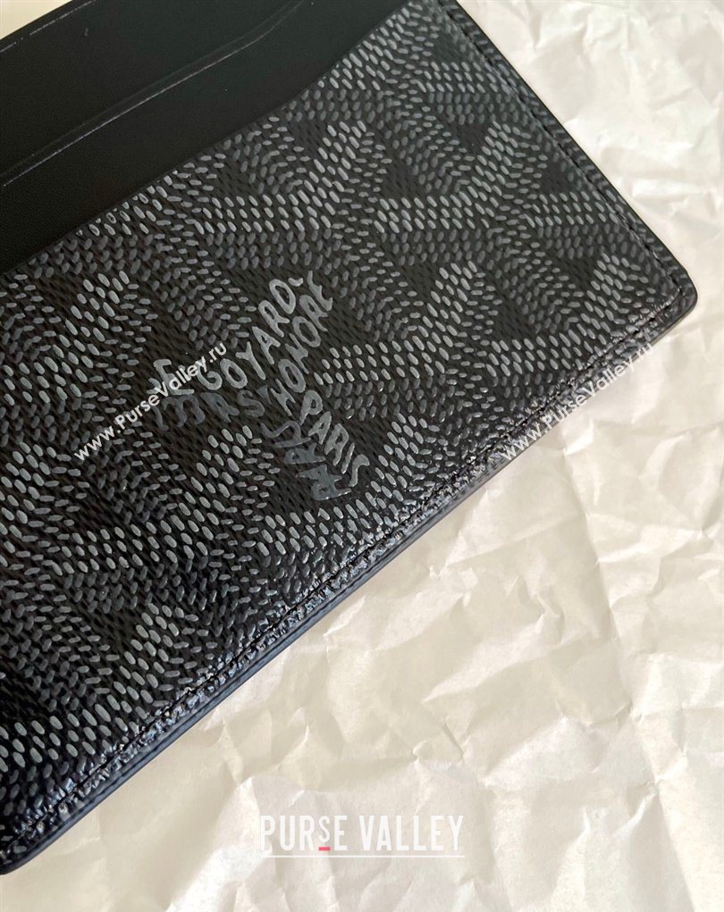 Goyard Saint-Sulpice Card Case Wallet Jet Black 2026 GY6030 (BI-260331120)