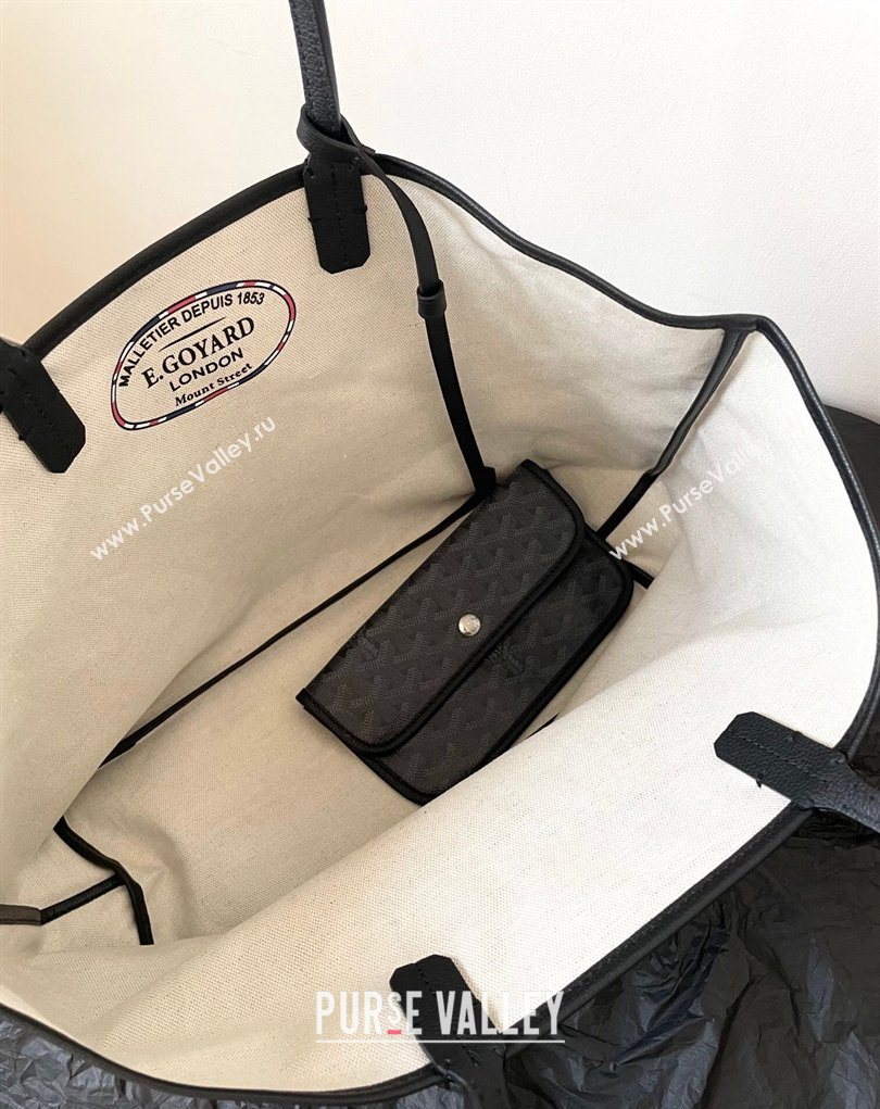 Goyard Saint Louis PM Tote Bag Jet Black 2026 0331 (BI-260331112)