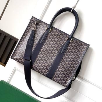 Goyard Morvan Document Case Top Handle Bag Navy Blue 2026 GY8066 (SCAI-260331002)