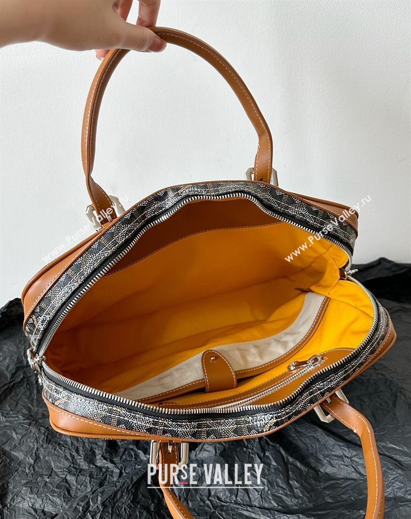 Goyard Ambassade MM Document Case Briefcase Brown 2026 GY6027 (BI-260331116)