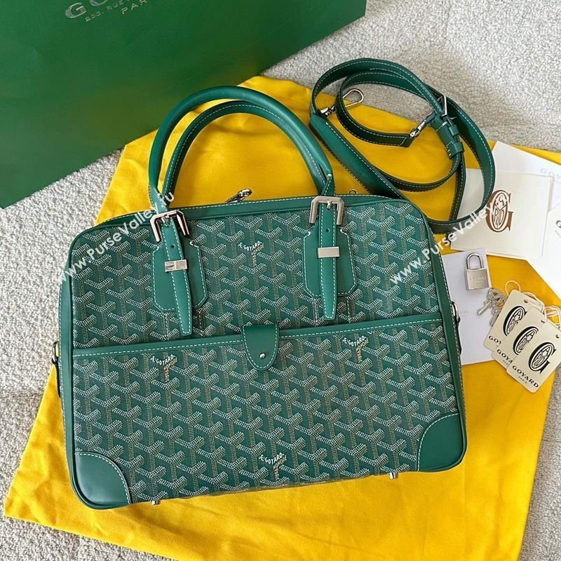 Goyard Ambassade MM Document Case Briefcase Green 2026 GY6027 (BI-260331117)