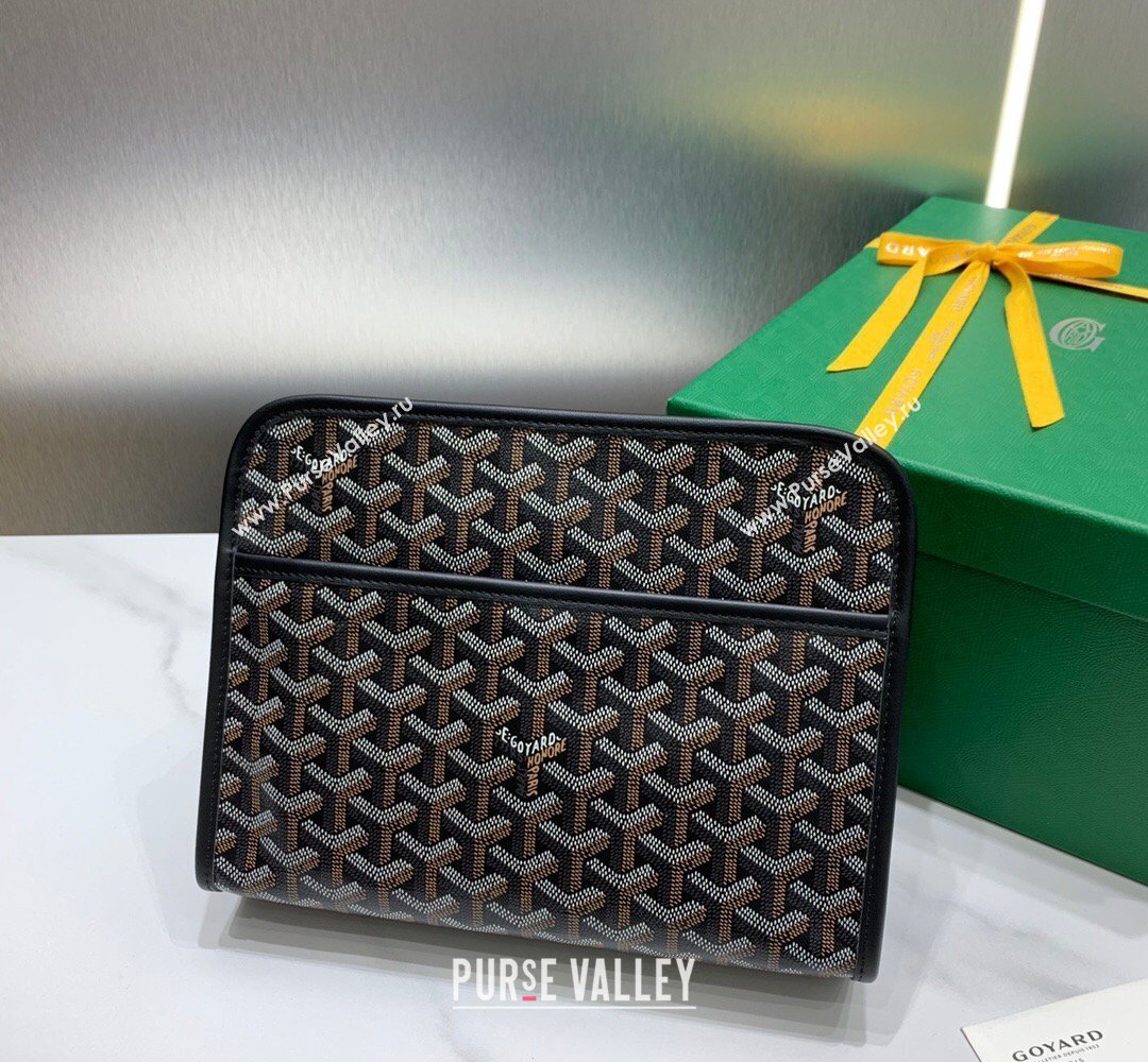 Goyard Jouvence MM Toiletry Clutch Bag Black 2026 020207 (SCAI-260331044)