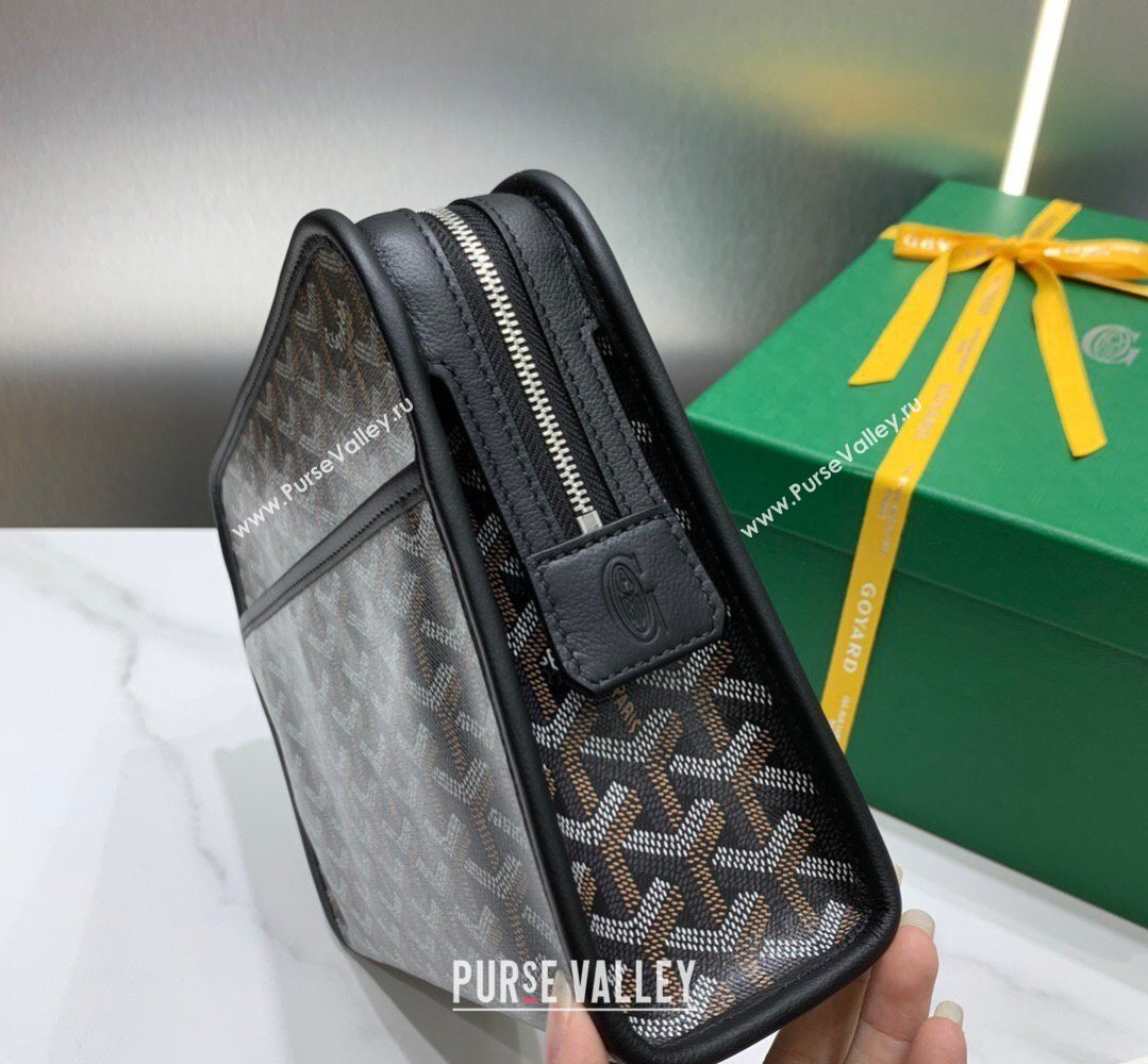 Goyard Jouvence MM Toiletry Clutch Bag Black 2026 020207 (SCAI-260331044)