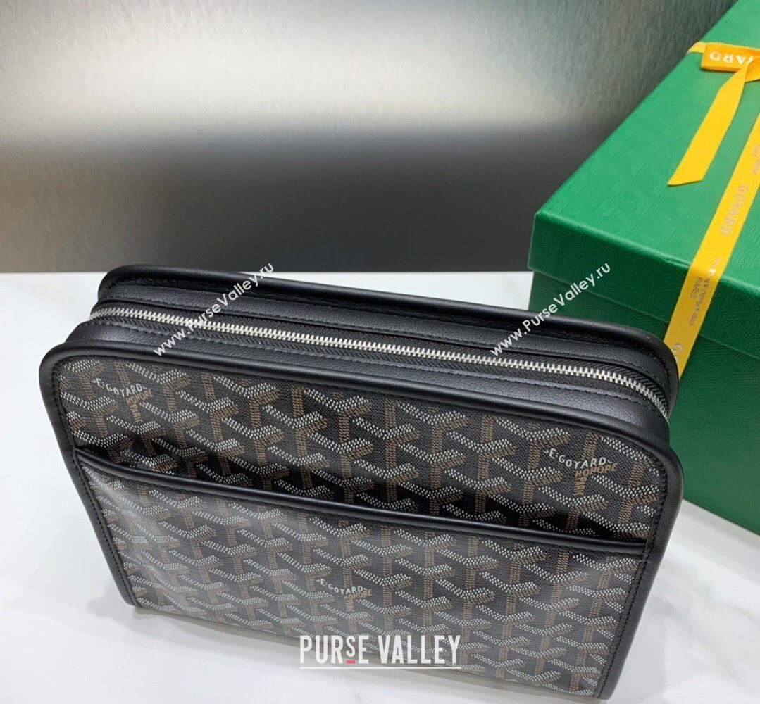 Goyard Jouvence MM Toiletry Clutch Bag Black 2026 020207 (SCAI-260331044)