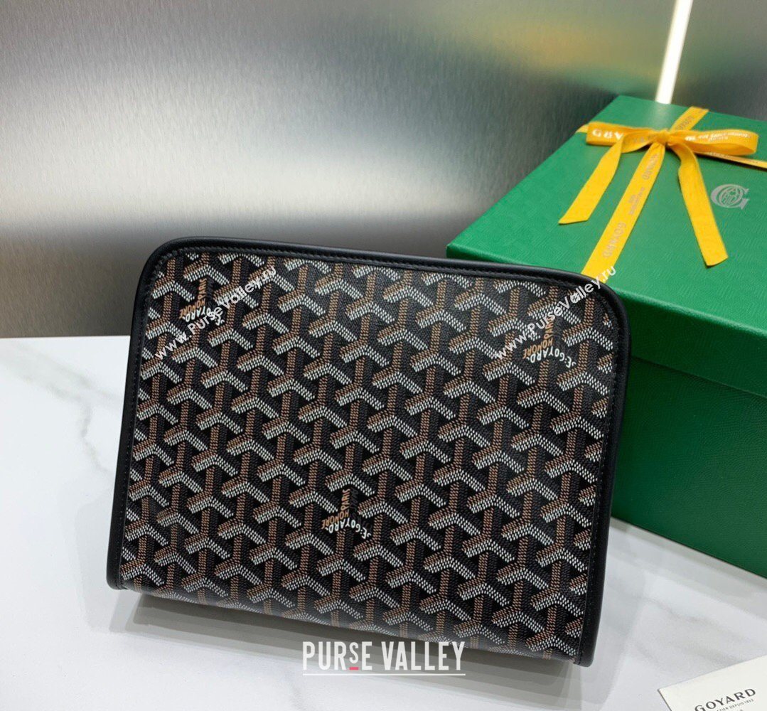 Goyard Jouvence MM Toiletry Clutch Bag Black 2026 020207 (SCAI-260331044)