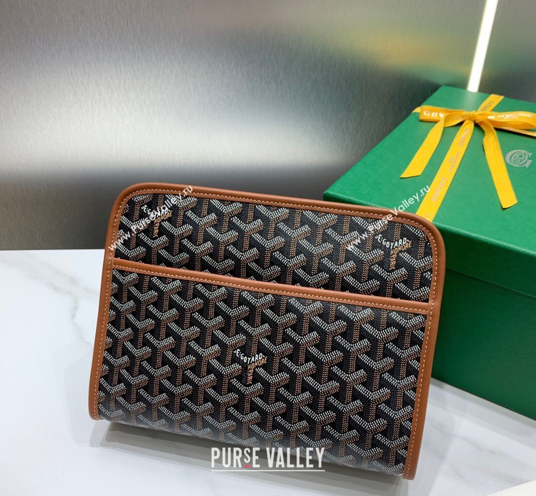 Goyard Jouvence MM Toiletry Clutch Bag Brown 2026 020207 (SCAI-260331045)