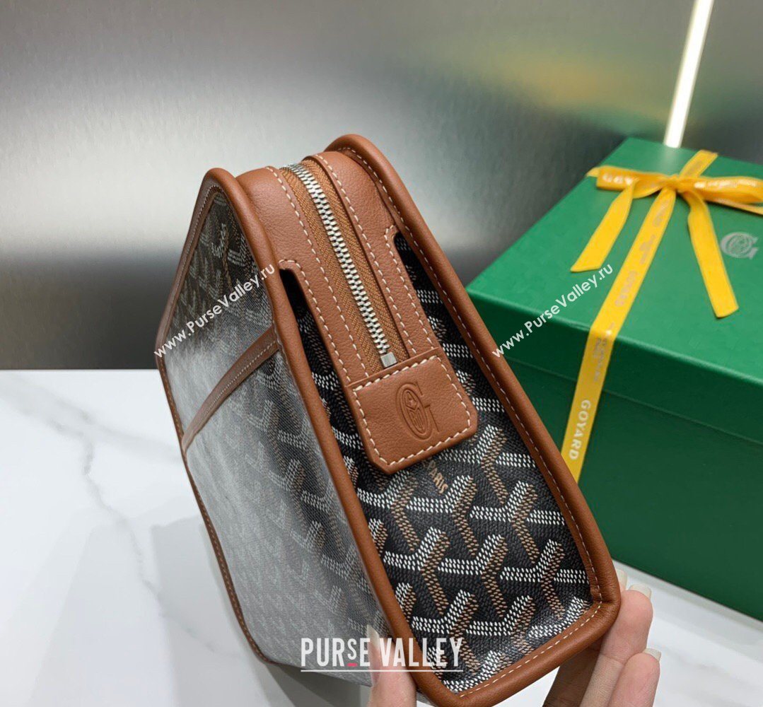 Goyard Jouvence MM Toiletry Clutch Bag Brown 2026 020207 (SCAI-260331045)