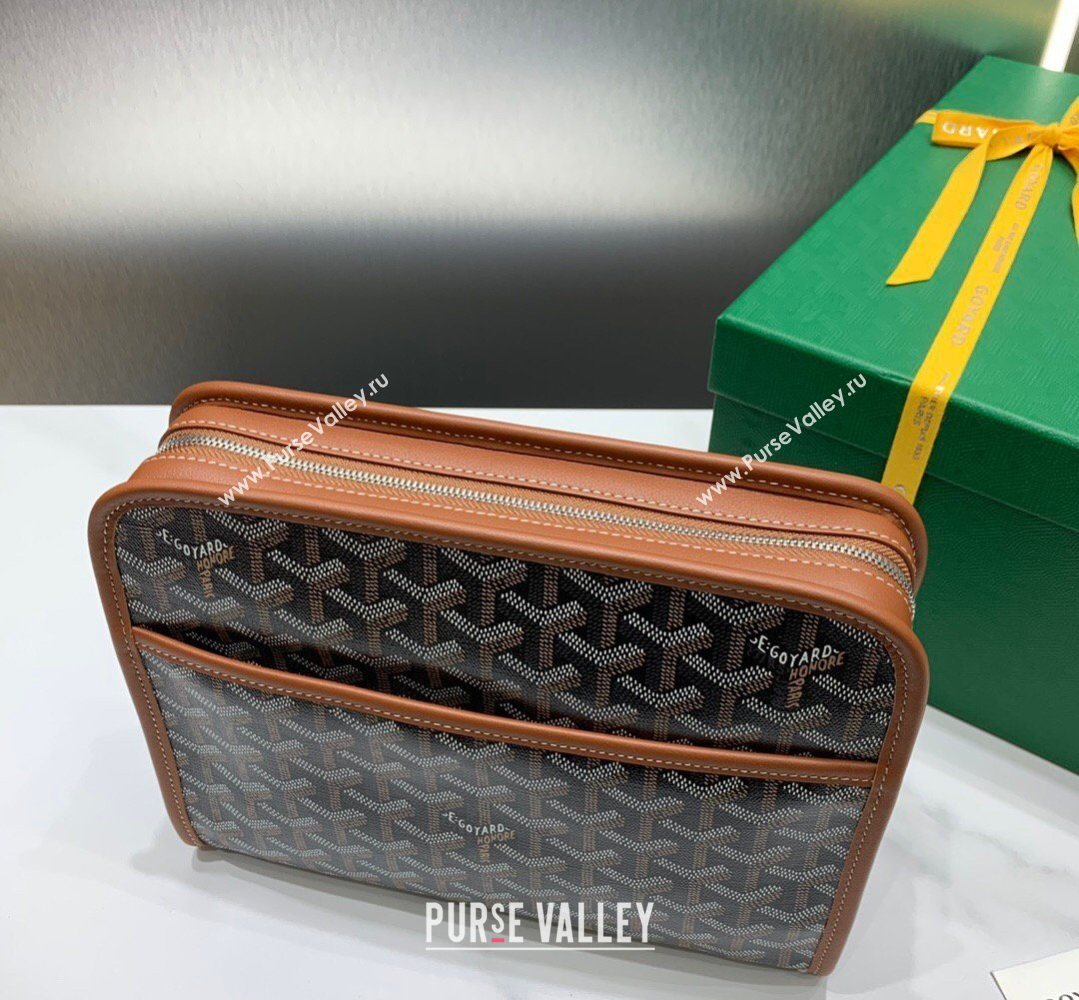 Goyard Jouvence MM Toiletry Clutch Bag Brown 2026 020207 (SCAI-260331045)