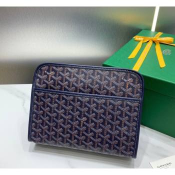 Goyard Jouvence MM Toiletry Clutch Bag Navy Blue 2026 020207 (SCAI-260331046)