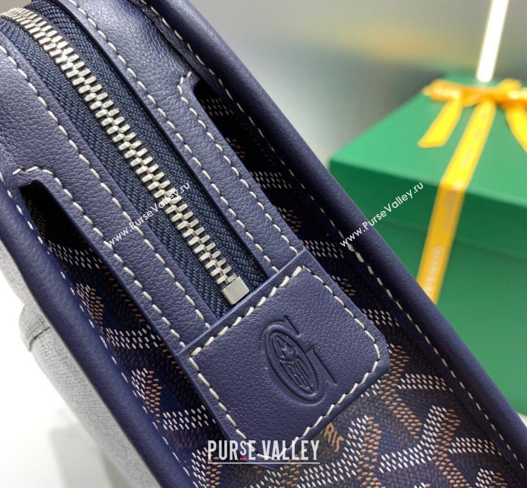 Goyard Jouvence MM Toiletry Clutch Bag Navy Blue 2026 020207 (SCAI-260331046)