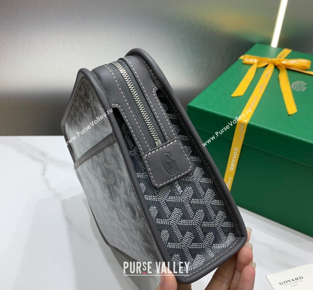 Goyard Jouvence MM Toiletry Clutch Bag Grey 2026 020207 (SCAI-260331047)
