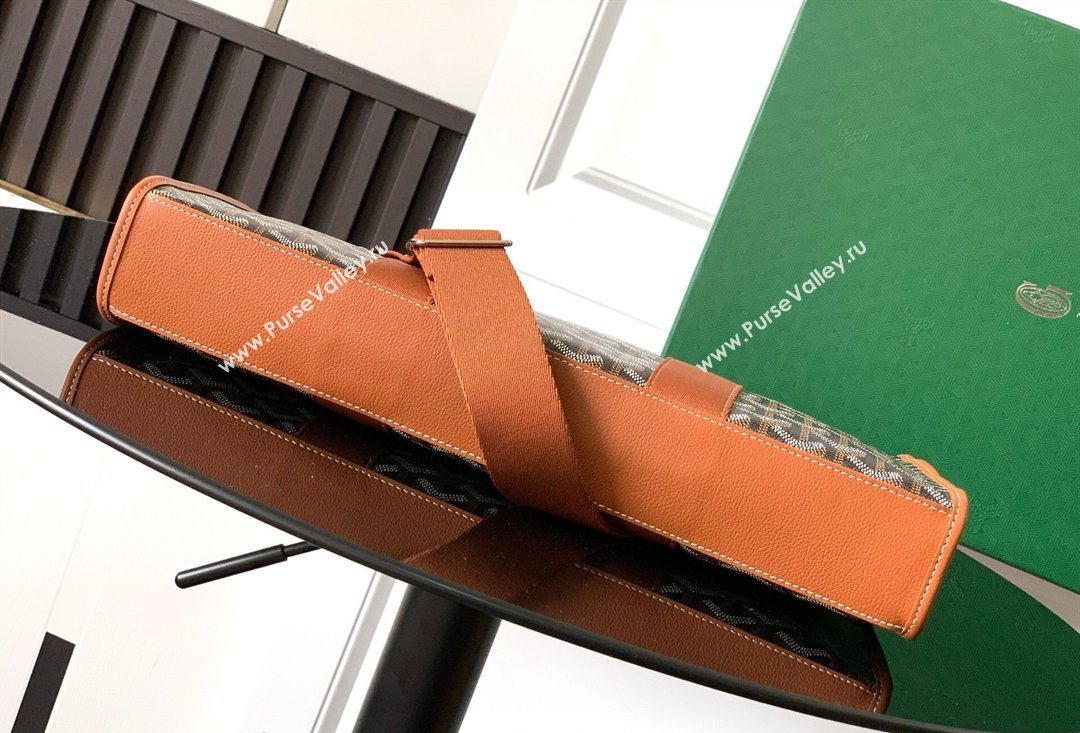 Goyard Morvan Document Case Top Handle Bag Brown 2026 GY8066 (SCAI-260331003)