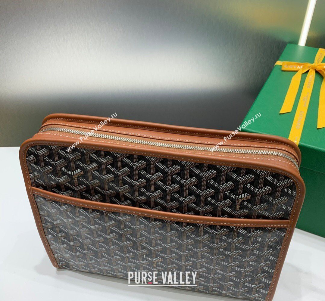 Goyard Jouvence GM Toiletry Clutch Bag Brown 2026 020208 (SCAI-260331049)