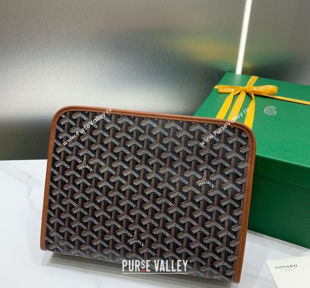 Goyard Jouvence GM Toiletry Clutch Bag Brown 2026 020208 (SCAI-260331049)