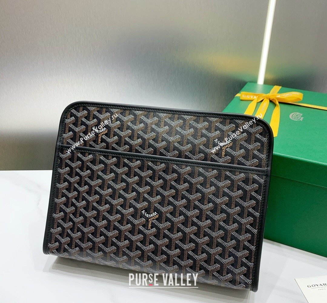 Goyard Jouvence GM Toiletry Clutch Bag Black 2026 020208 (SCAI-260331050)