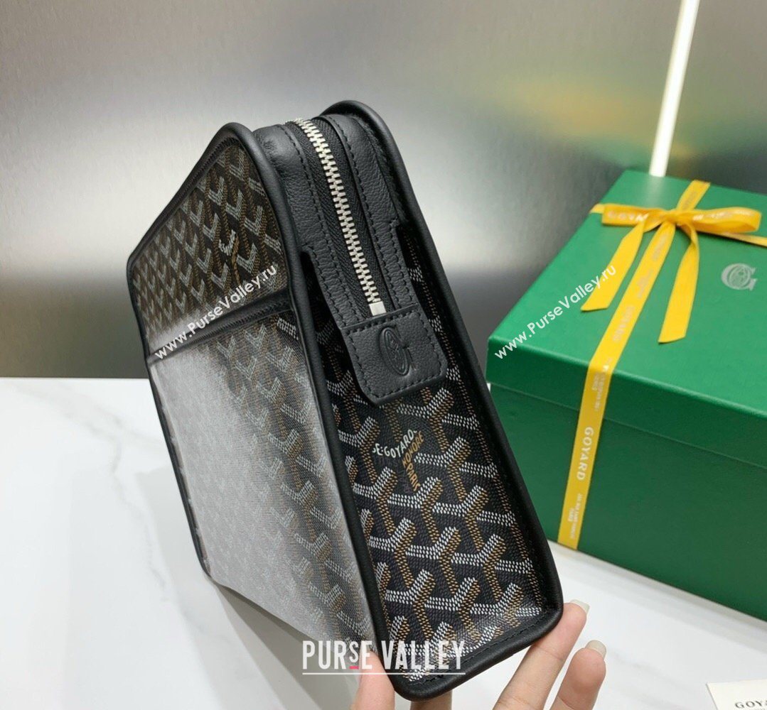 Goyard Jouvence GM Toiletry Clutch Bag Black 2026 020208 (SCAI-260331050)