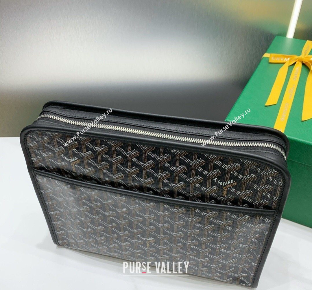 Goyard Jouvence GM Toiletry Clutch Bag Black 2026 020208 (SCAI-260331050)