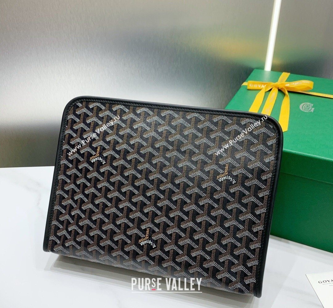 Goyard Jouvence GM Toiletry Clutch Bag Black 2026 020208 (SCAI-260331050)