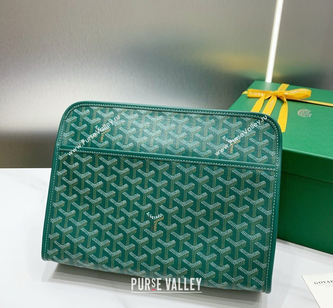 Goyard Jouvence GM Toiletry Clutch Bag Green 2026 020208 (SCAI-260331051)
