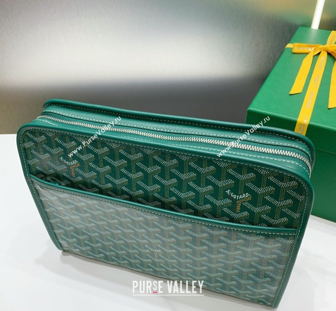Goyard Jouvence GM Toiletry Clutch Bag Green 2026 020208 (SCAI-260331051)