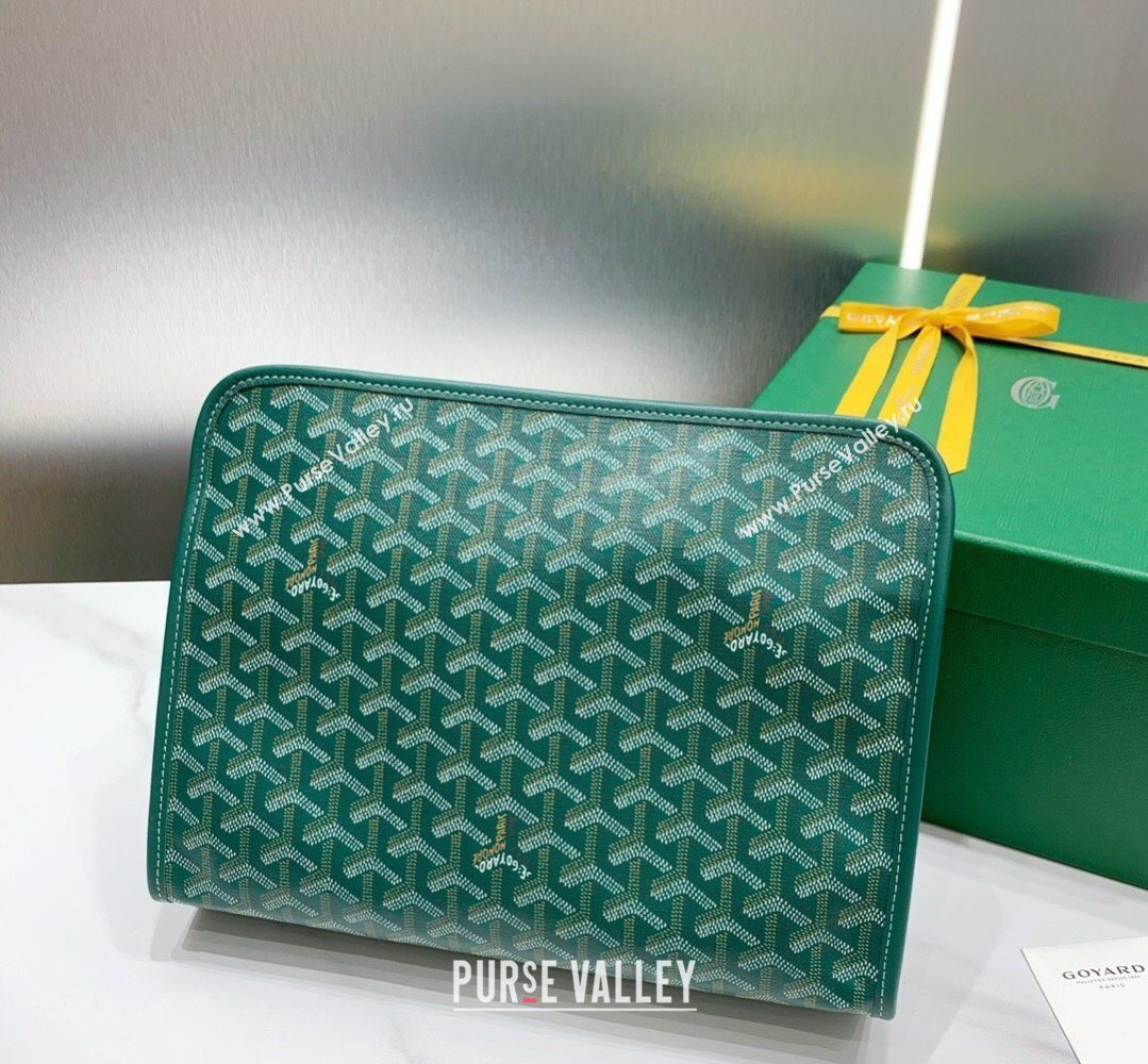 Goyard Jouvence GM Toiletry Clutch Bag Green 2026 020208 (SCAI-260331051)