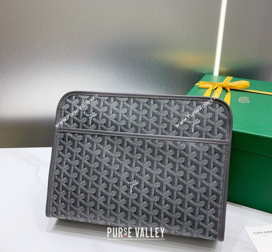 Goyard Jouvence GM Toiletry Clutch Bag Grey 2026 020208 (SCAI-260331052)