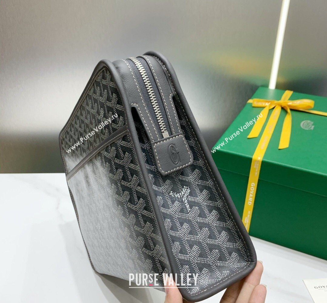 Goyard Jouvence GM Toiletry Clutch Bag Grey 2026 020208 (SCAI-260331052)