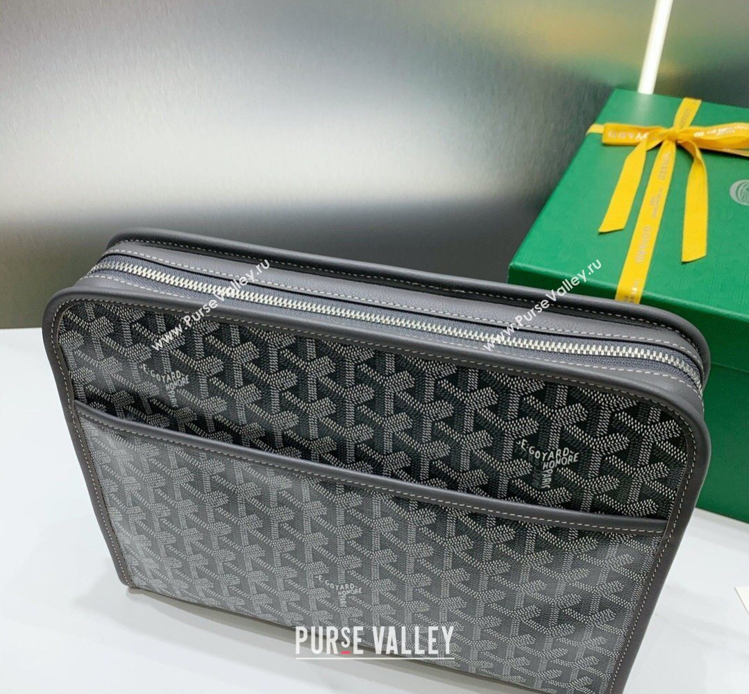 Goyard Jouvence GM Toiletry Clutch Bag Grey 2026 020208 (SCAI-260331052)