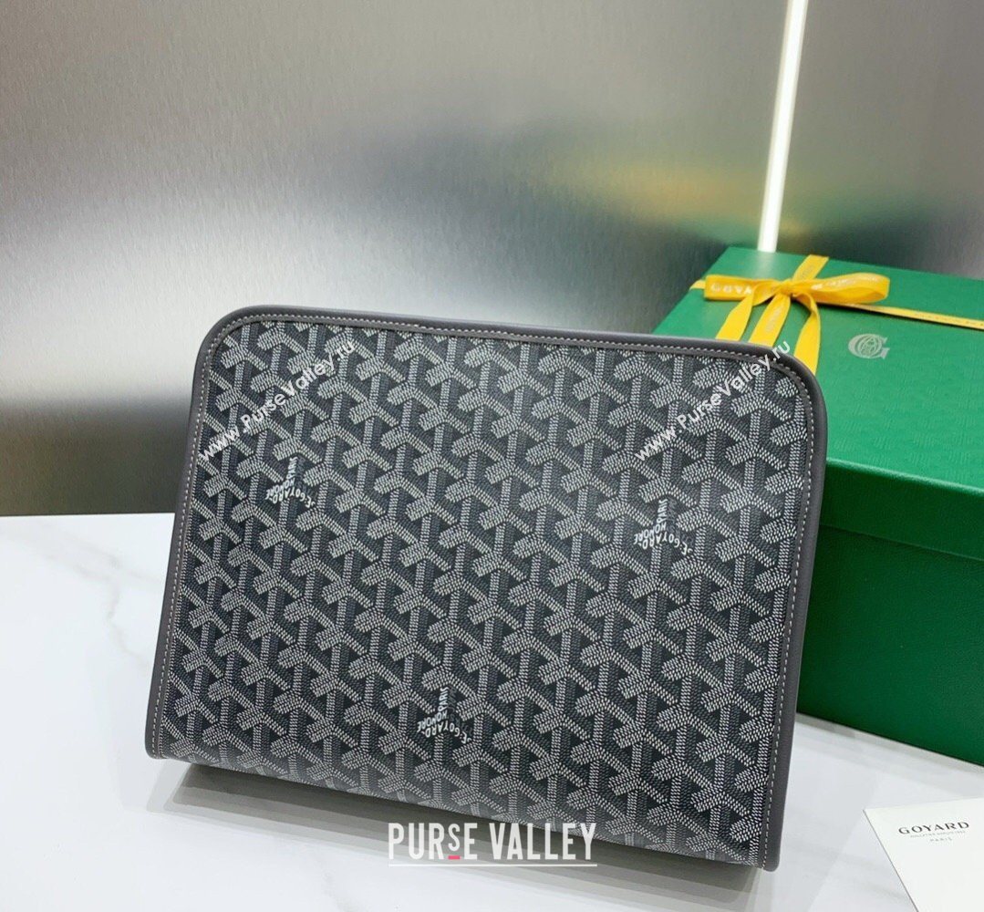 Goyard Jouvence GM Toiletry Clutch Bag Grey 2026 020208 (SCAI-260331052)