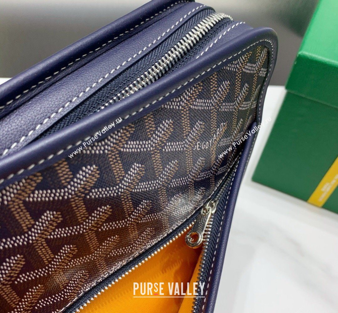 Goyard Jouvence GM Toiletry Clutch Bag Navy Blue 2026 020208 (SCAI-260331053)