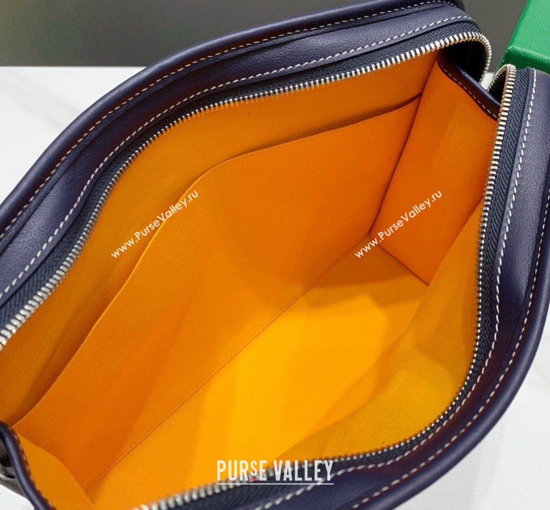 Goyard Jouvence GM Toiletry Clutch Bag Navy Blue 2026 020208 (SCAI-260331053)