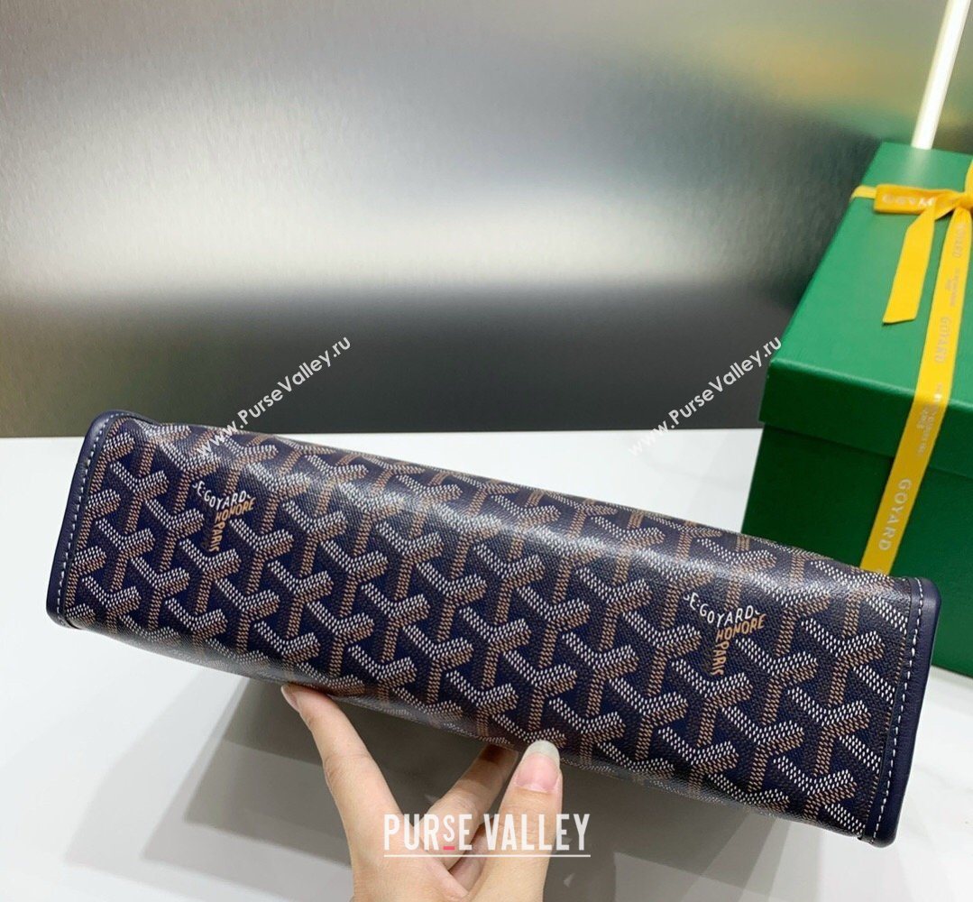 Goyard Jouvence GM Toiletry Clutch Bag Navy Blue 2026 020208 (SCAI-260331053)