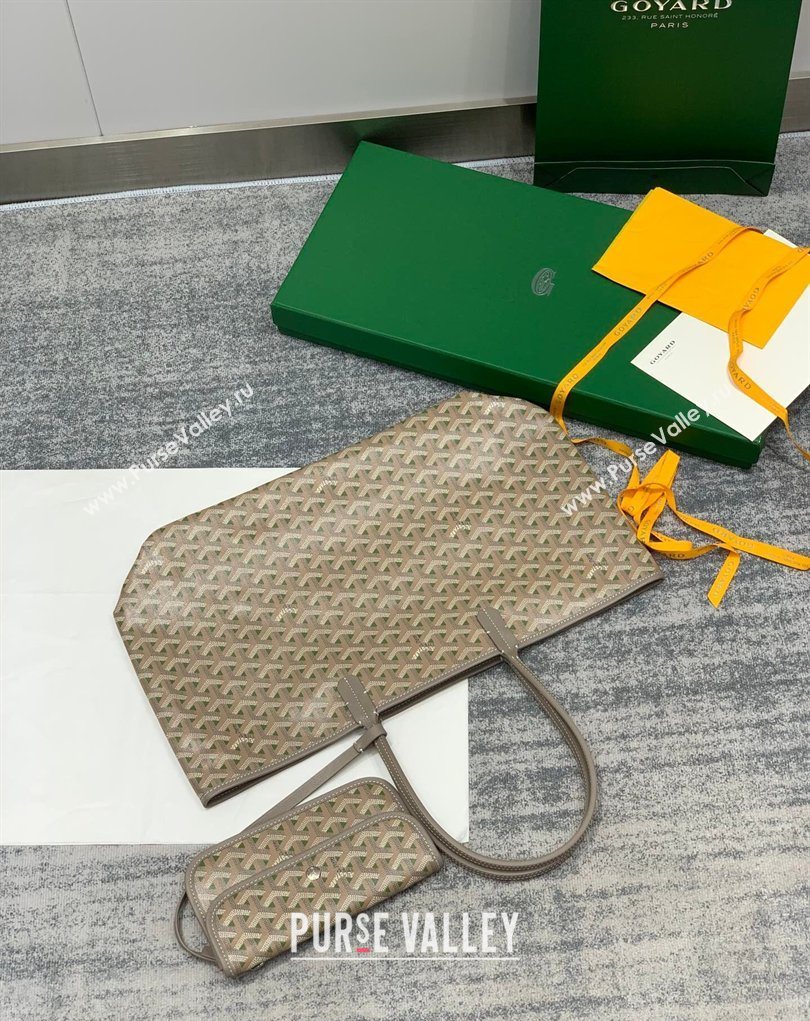 Goyard Saint Louis Claire-Voie PM Tote Bag Grey/Green 2026 GY8002 (SCAI-260331054)
