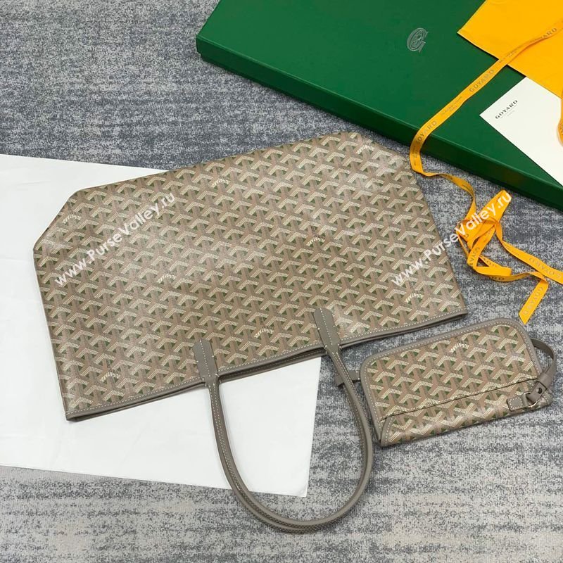 Goyard Saint Louis Claire-Voie PM Tote Bag Grey/Green 2026 GY8002 (SCAI-260331054)