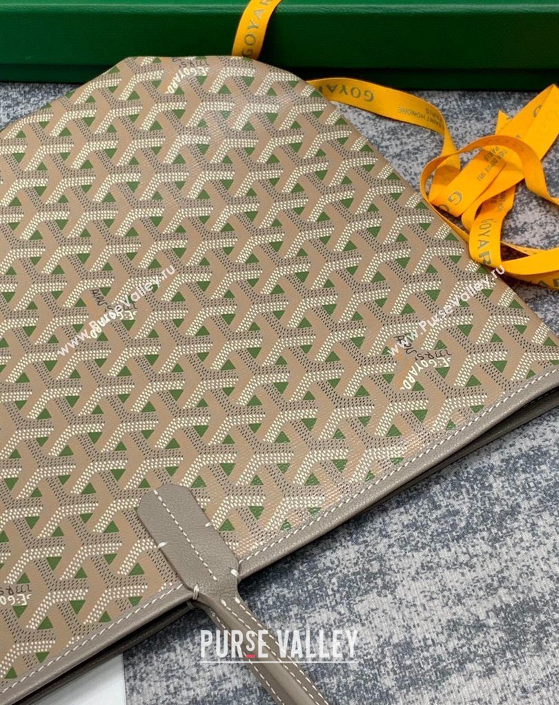 Goyard Saint Louis Claire-Voie PM Tote Bag Grey/Green 2026 GY8002 (SCAI-260331054)