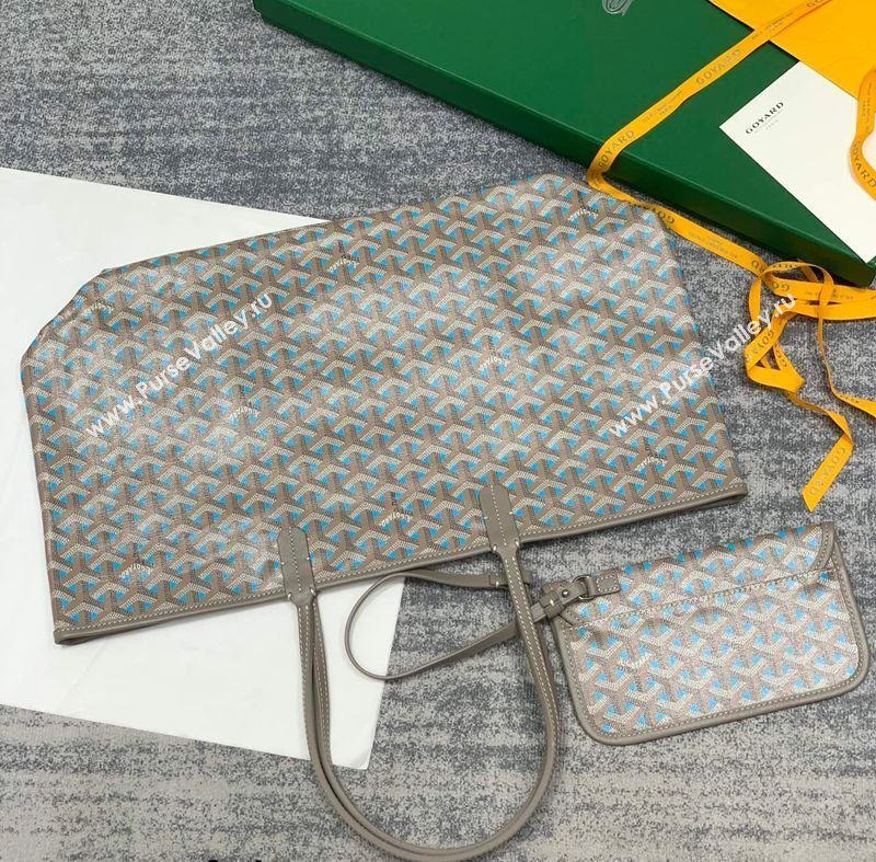 Goyard Saint Louis Claire-Voie PM Tote Bag Grey/Blue 2026 GY8002 (SCAI-260331055)