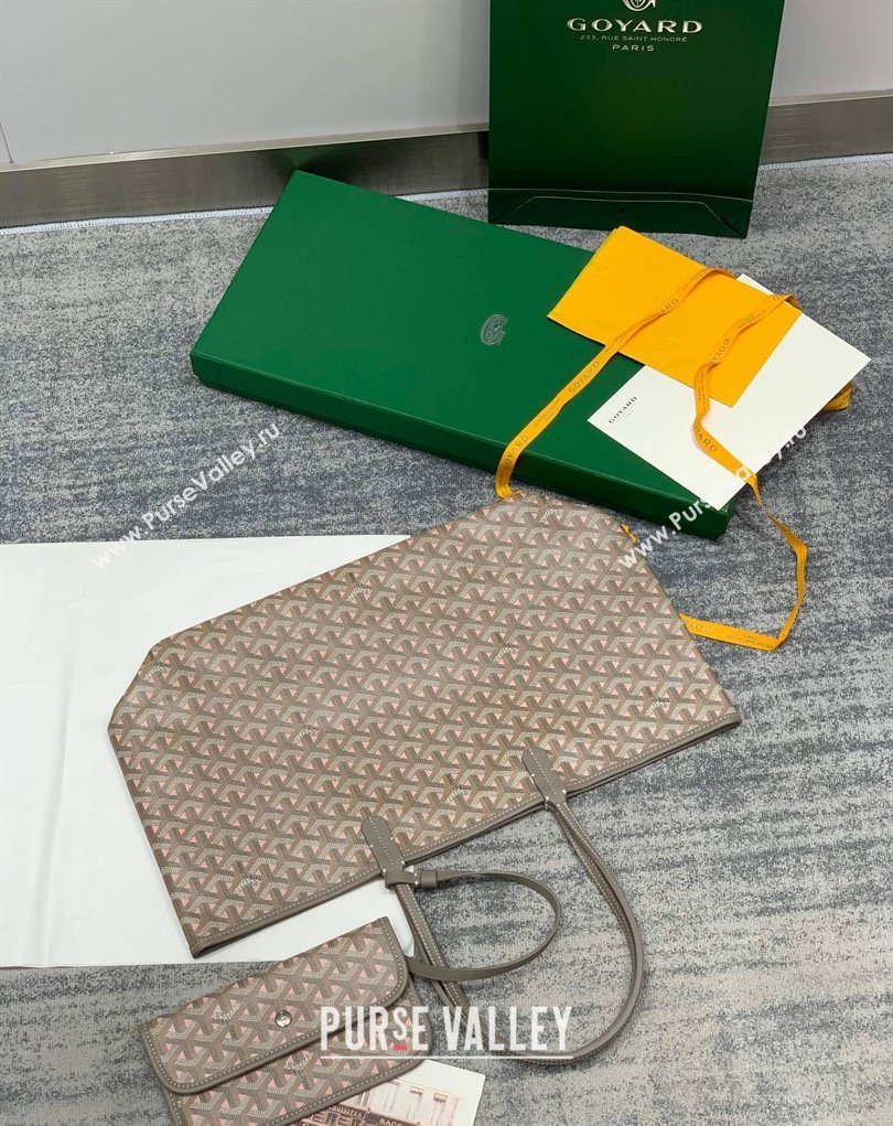 Goyard Saint Louis Claire-Voie PM Tote Bag Grey/Pink 2026 GY8002 (SCAI-260331056)