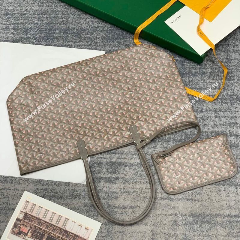 Goyard Saint Louis Claire-Voie PM Tote Bag Grey/Pink 2026 GY8002 (SCAI-260331056)