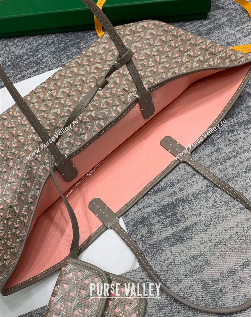 Goyard Saint Louis Claire-Voie PM Tote Bag Grey/Pink 2026 GY8002 (SCAI-260331056)