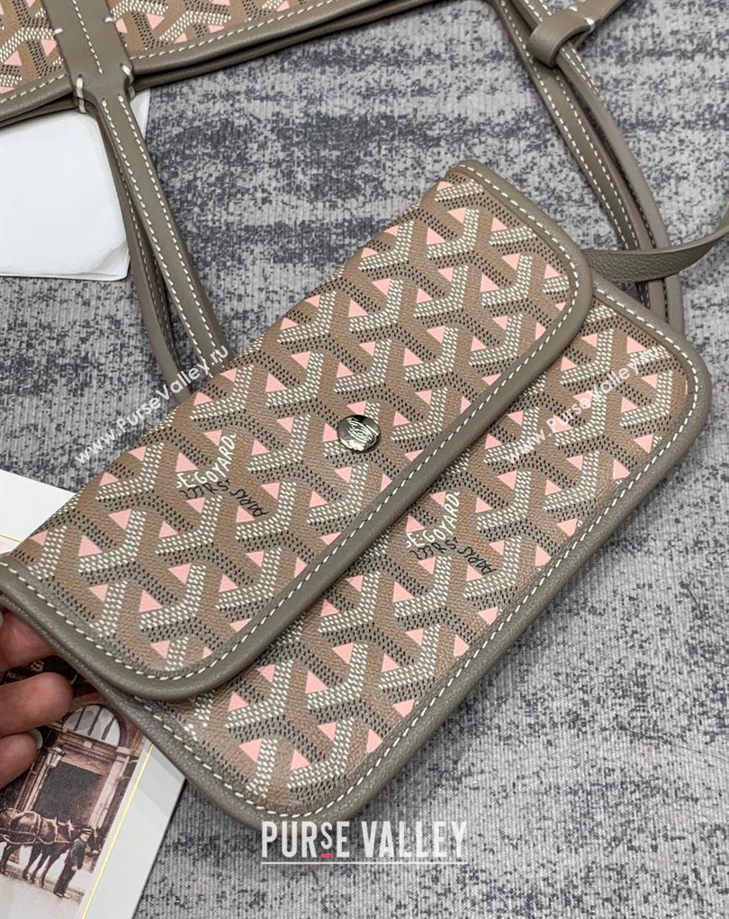 Goyard Saint Louis Claire-Voie PM Tote Bag Grey/Pink 2026 GY8002 (SCAI-260331056)
