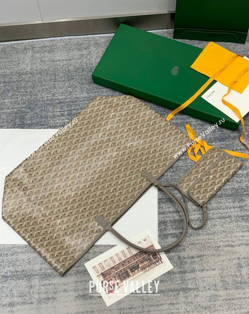 Goyard Saint Louis Claire-Voie GM Tote Bag Grey/Green 2026 GY8001 (SCAI-260331057)