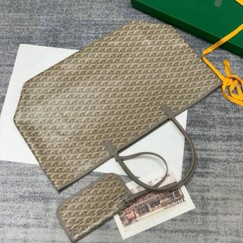 Goyard Saint Louis Claire-Voie GM Tote Bag Grey/Green 2026 GY8001 (SCAI-260331057)