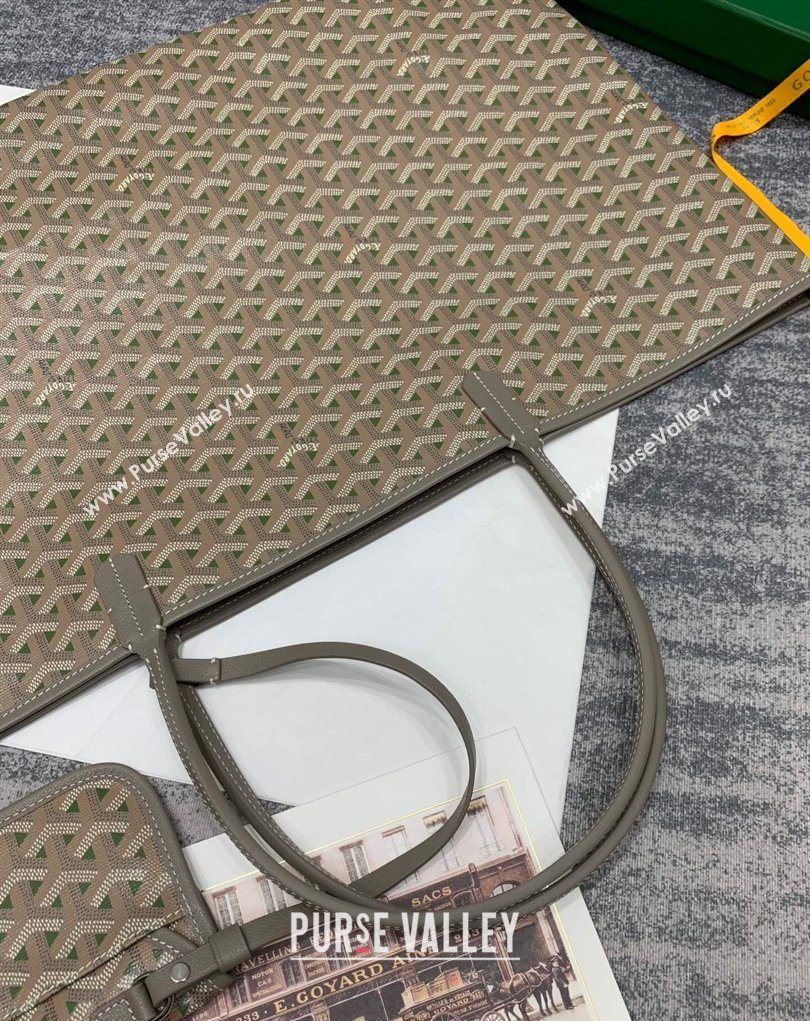 Goyard Saint Louis Claire-Voie GM Tote Bag Grey/Green 2026 GY8001 (SCAI-260331057)
