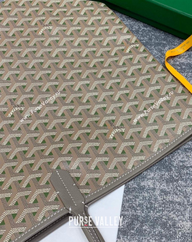 Goyard Saint Louis Claire-Voie GM Tote Bag Grey/Green 2026 GY8001 (SCAI-260331057)