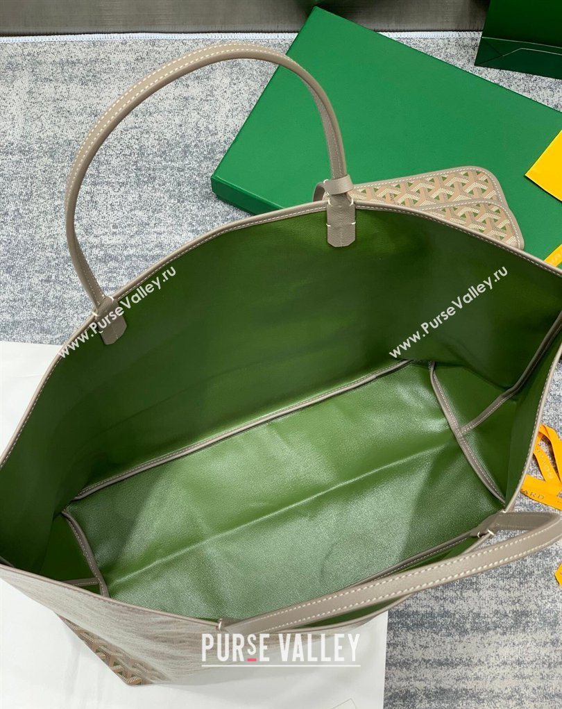 Goyard Saint Louis Claire-Voie GM Tote Bag Grey/Green 2026 GY8001 (SCAI-260331057)