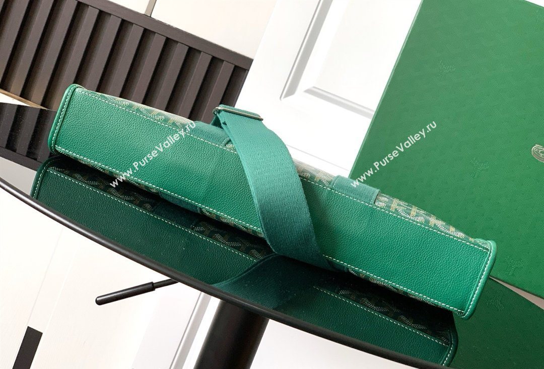 Goyard Morvan Document Case Top Handle Bag Green 2026 GY8066 (SCAI-260331004)